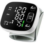 Oklar Blood Pressure Monitors for Home Use Rechargeable Wrist Digital BP Machine Cuff with LED Backlit Display, Voice Broadcast, 240 Memory Storage for 2 Users with Carrying Case