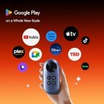 Rokid AR Joy Pack 2 AR Glasses, Smart Glasses Max 2 with Station, 160" Micro-OLED Display, Google Play, Media Streaming, HDCP Support & Cloud Gaming, Console, Android, Windows Compatible