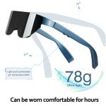 AR/XR Glasses-VILINE Smart Glasses for Gaming Headset Video Display Glasses Myopia Adjustment 1800 Brightness Sunglasses,FHD Adapted for PC/Android/iOS/PS5/Xbox/Steamdeck/Consoles
