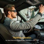 OhO 128GB Camera Glasses,24M Resolution H.265 1080P Smart Glasses with UV400 Sunglasses Lens for Outdoor Sport,Unisex