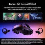 HTC Vive Focus Vision — Mixed Reality and PC VR Headset + Controllers