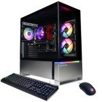 CyberPowerPC Gamer Master Gaming PC, AMD Ryzen 5 5500 3.6GHz, Radeon RX 6400 4GB, 16GB DDR4, 500GB PCIe Gen4 SSD, WiFi Ready & Windows 11 Home (GMA3100A)