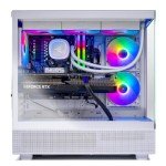 Skytech Azure Gaming PC Desktop, Ryzen 7 9700X 3.8 GHz (5.5GHz Turbo Boost), NVIDIA RTX 4060 8GB GDDR6, 1TB SSD, 16GB DDR5 RAM 6000, 650W Gold PSU, 360mm ARGB AIO, Wi-Fi, Win 11 Home