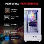 Skytech Azure Gaming PC Desktop, Ryzen 7 9700X 3.8 GHz (5.5GHz Turbo Boost), NVIDIA RTX 4060 8GB GDDR6, 1TB SSD, 16GB DDR5 RAM 6000, 650W Gold PSU, 360mm ARGB AIO, Wi-Fi, Win 11 Home