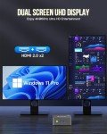 GMKtec Mini PC Intel N150 (Turbo 3.6GHz) 16GB DDR4 1TB PCIe M.2 NVMe SSD, Desktop Computer 4K Dual HDMI Display/4x USB3.2/WiFi 6/BT5.2/RJ45 Ethernet Nucbox G3 Plus