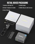 GMKtec Mini PC Intel N150 (Turbo 3.6GHz) 16GB DDR4 1TB PCIe M.2 NVMe SSD, Desktop Computer 4K Dual HDMI Display/4x USB3.2/WiFi 6/BT5.2/RJ45 Ethernet Nucbox G3 Plus