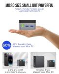 GMKtec Mini PC N97 Preinstalled Windows 11 Pro, G5 Micro Desktop Computer, 12th Gen Intel Alder Lake N97 (up to 3.60GHz) 12GB DDR5 256GB Hard Drive for Business, School, Office