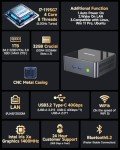 GMKtec Mini PC Intel Core i7-1195G7 (Turbo 5.0 GHz) 32GB DDR4 1TB SSD Desktop Mini Computers WiFi 6, BT 5.2/ DP, HDMI/RJ45 2.5G/USB4.0