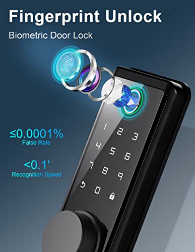 Keyless Biometric Smart Door Lock with App Control