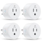 EIGHTREE Smart Plug, Smart Home WiFi Outlet Works with Alexa & Google Home, Smart Socket with Remote Control & Timer Function, 2.4GHz WiFi Only, 4 Packs