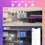 Sengled WiFi Color Changing Light Bulb, Alexa Smart Light Bulbs that Work with Alexa & Google Assistant, A19 RGB No Hub Required, 75 W Equivalent 800LM CRI>90, Set of 4
