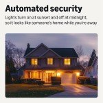 Amazon Basics Smart Indoor LED Light Bulb, Sunset-to-Midnight Activated, Works with Alexa Only, Tunable White, 7.5 W, 1-Pack