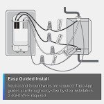 TP-Link Tapo Matter Smart Light Switch: Voice Control w/Siri, Alexa & Google Home | UL Certified | Timer & Schedule | Easy Guided Install | Neutral Wire Required | Single Pole | Tapo S505(2-Pack)