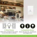 Enbrighten Z-Wave In-Wall Smart Light Switch with QuickFit and SimpleWire, Works with Google Assistant, Alexa, & SmartThings, Z-Wave Hub Required, Smart Home, 700 Series, 58433