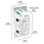 Enbrighten Z-Wave In-Wall Smart Light Switch with QuickFit and SimpleWire, Works with Google Assistant, Alexa, & SmartThings, Z-Wave Hub Required, Smart Home, 700 Series, 58433