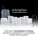 Enbrighten Z-Wave In-Wall Smart Light Switch with QuickFit and SimpleWire, Works with Google Assistant, Alexa, & SmartThings, Z-Wave Hub Required, Smart Home, 700 Series, 58433