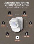 GoveeLife Human Presence Sensor, 2.4 GHz Wi-Fi Required, Smart mmWave Radar & PIR Wired Motion Sensor, Zone Positioning, Multi-Person Detection, Support Alexa & Google Home, for Indoor Home Automation