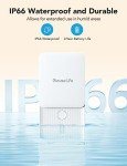 GoveeLife WiFi Water Ieak Detector 2 for Home, Smart Water Ieak Sensor 4 Pack with 100dB Adjustable Alarm and App Alerts, Wireless Detector with 1312 ft Transmission for Basement, Kitchen, Bathroom