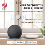 OUVOPO Zigbee Door Sensor 4 Pack, Mini Smart Door Sensor, Home Automation, Kid Safety, Work with Alexa, SmartThings, Home Assistant, Aeotec, Hubitat, Homey with Build-in Zigbee Hub, Hub Required