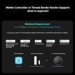 Aqara Door and Window Sensor P2, Matter Over Thread, Requires Thread Border Router, Contact Sensor with Remote Alarm and Local Automation, Supports Apple Home, Google Home, Alexa and SmartThings
