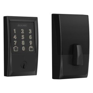 SCHLAGE BE489WB CEN 622 Encode Deadbolt Smart Lock | WiFi Touchscreen Keypad, Matte Black