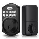 TEEHO TE001 Keyless Entry Door Lock with Keypad - Smart Deadbolt Lock for Front Door with 2 Keys - Auto Lock - Easy Installation - Matte Black