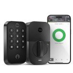 Yale Security Assure Lock 2 Deadbolt, Black Suede Smart Entry Door Lock with Wi-Fi Connected Keypad for Code Entry Door Lock and Remote Access with Back-Up Key, YRD410-WF1-BSP