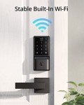 eufy Security Smart Lock C210, Keyless Entry Door Lock, Built-in WiFi Deadbolt, Smart Door Lock, No Bridge Required, Easy Installation, Touchscreen Keypad, App Remote Control, 4 AA Batteries Included