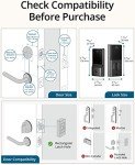 eufy Security Smart Lock C210, Keyless Entry Door Lock, Built-in WiFi Deadbolt, Smart Door Lock, No Bridge Required, Easy Installation, Touchscreen Keypad, App Remote Control, 4 AA Batteries Included
