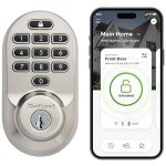 Kwikset Halo Wi-Fi Smart Lock, Keyless Entry Door Deadbolt, Geofence Auto-Unlock, Grade AAA Certified, No Hub Easy Install, Satin Nickel Lifetime Finish Warranty, Backlit Keypad