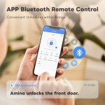 GGUU Smart Lock for Front Door, Keyless Entry Door Locks with Keypad, Fingerprint Door Lock Deadbolt, APP Control, IP53 Waterproof,Easy Install