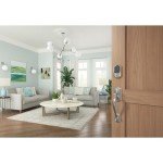 Schlage BE499WB CAM 619 Encode Plus WiFi Deadbolt Smart Lock, Keyless Entry Touchscreen Door Lock with Camelot Trim, Satin Nickel