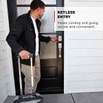 Kwikset Powerbolt 250 10-Button Keypad Satin Nickel Transitional Electronic Deadbolt Door Lock, Featuring Convenient keyless Entry, Customizable User Codes and auto Locking