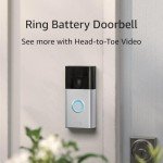 Ring Battery Doorbell, Head-to-Toe Video, Live View with Two-Way Talk, and Motion Detection & Alerts (2024 release), Satin Nickel