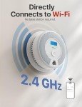 X-Sense Smart Smoke Detector Carbon Monoxide Detector Combo with Replaceable Battery, Wi-Fi Smoke and Carbon Monoxide Detector with Real-Time App Notifications, SC07-WX, 1-Pack