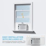 ROVSUN Smart 6000 BTU Window Air Conditioner with WiFi, Energy Saving Window AC Unit with Remote & App Control & Timer Function & Easy Install Kit, for Rooms up to 250 Square Feet, 115V/60Hz, White