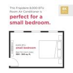 Frigidaire FHWW084TE1 Smart Window Air Conditioner, 8000 BTU