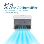 BLACK+DECKER Smart Portable Air Conditioner, 14,000 BTU ASHRAE 128 (10,000 BTU DOE) for Rooms up to 700 Sq. Ft., Smart Portable AC with Follow Me Remote and Window Kit, BPACT14WT, White