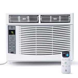 Acekool Smart Window Air Conditioner, 6000 BTU Air Conditioner Window Unit Remote/App Control and Dehumidify Function, Quiet Operation, Energy Savings, Cools 250 Sq.ft, 110-115V