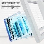 mollie 6,000 BTU Smart Window Air Conditioner with Wi-Fi Connected, Window AC Unit Cools up to 250 Sq.Ft., Remote/App Control, with Easy Install Kit, 115V/60Hz, White