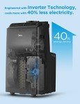 Midea Duo 14,000 BTU (12,000 BTU SACC) High Efficiency Inverter, Ultra Quiet Portable Air Conditioner, Cools up to 550 Sq. Ft., Works with Alexa/Google Assistant, Includes Remote Control & Window Kit