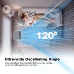 Windowless Air Conditioners Portable, Swamp Cooler with 3Modes & 3Speeds, 12H Timer for Smart Auto-off, 5Gal Tank for 48H Cooling, Evaporative Air Cooler 26FT Remote, 120°Swing ac unit No Hose Needed