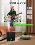 GoveeLife Smart Humidifiers for Bedroom Large Room, Top-Fill Cool Mist 6L WiFi Air Humidifier, Auto Mode, App & Voice Control, 60H Runtime, Rapid Humidification, RGB Nightlight Baby Plants, Black