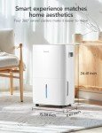 GoveeLife Dehumidifier for Home 4,500 Sq.Ft, 50 to 109 Pint Smart Auto Humidity Control, Drain Hose, 2.0Gal Bucket, Energy Star Most Efficient Compressor Dehumidifiers for Basement, Bathroom, Bedroom