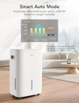GoveeLife Dehumidifier for Home 4,500 Sq.Ft, 50 to 109 Pint Smart Auto Humidity Control, Drain Hose, 2.0Gal Bucket, Energy Star Most Efficient Compressor Dehumidifiers for Basement, Bathroom, Bedroom