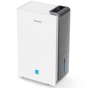 4500 Sq.Ft Most Efficient Energy Star 2024 Dehumidifier,AEOCKY Max 80 Pint/D(Standard 52Pint/D) Smart Compressor Dehumidifier with Drain Hose, Intelligent Humidistat,for Basement,Bedroom,Home,Bathroom