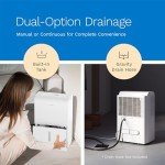 hOmeLabs 4,500 Sq. Ft WiFi-Enabled Dehumidifier - Powerful Humidity Control for Large Rooms & Basements - Robust Moisture Removal 50 pint (Previously 70 Pint) HME031003N
