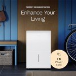 hOmeLabs 4,500 Sq. Ft WiFi-Enabled Dehumidifier - Powerful Humidity Control for Large Rooms & Basements - Robust Moisture Removal 50 pint (Previously 70 Pint) HME031003N