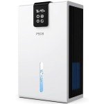 Dehumidifier, 120 OZ Water Tank (1000 sq.ft) Dehumidifiers for Home, Quiet Dehumidifier for Basement Bathroom Bedroom RV with Digital Display, Auto Shut Off, Sleep Modes, White