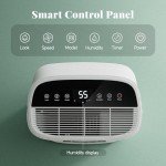 Pauvoern 90 Pint WiFi Dehumidifier - Covers Up to 5000 Sq Ft, Smart Humidity Control for Home, Basement, Large Rooms - Quiet Operation, 3 Modes, Auto Defrost, 24H Timer, Child Lock